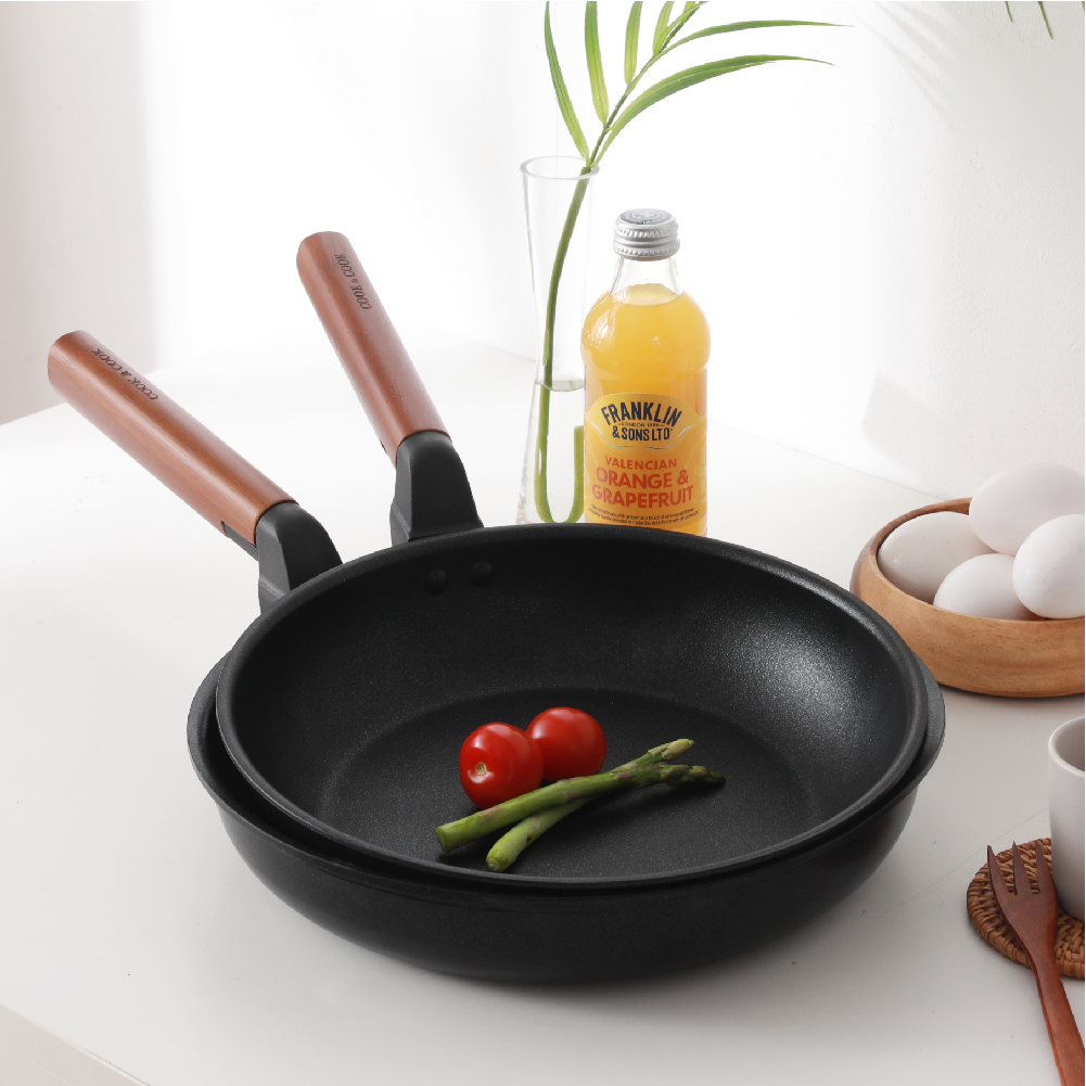 쿡앤쿡 미라클 Pro 5배 강화 코팅 국내산 인덕션 IH 후라이팬 22cm