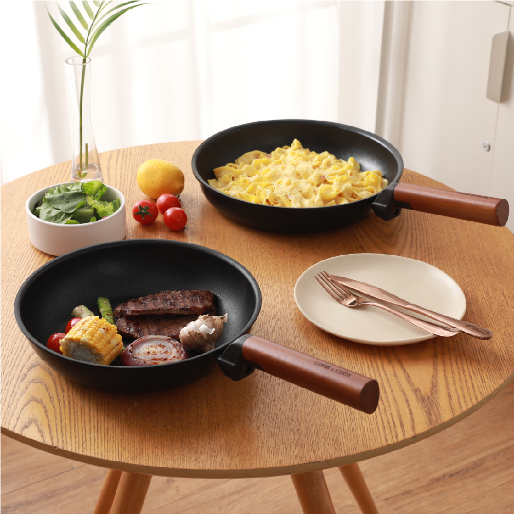 쿡앤쿡 미라클 Pro 5배 강화 코팅 국내산 인덕션 IH 후라이팬 22cm